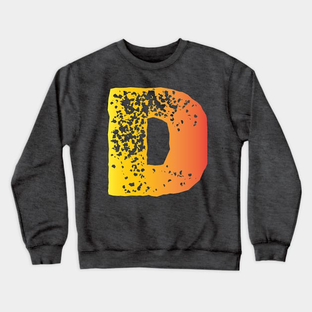 Letter D Letter Art Crewneck Sweatshirt by EKSU17